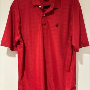 Brooks Brothers Red Polo with Embroidered Logo